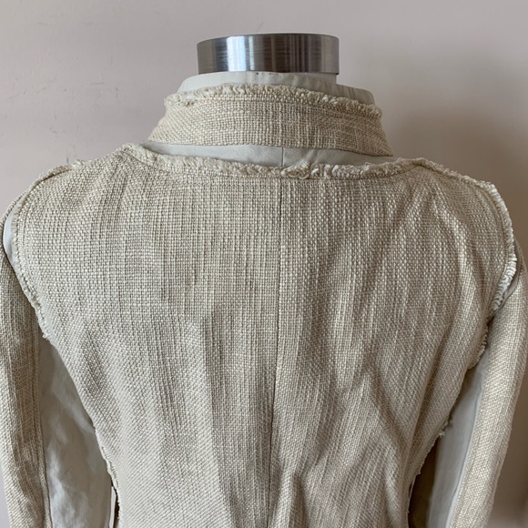 Tory Burch Tan Textured Woven Jacket - Picture 6 of 9